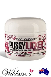 NEW Doc Johnson Female Licker Flavoured Oral Sex Gel Strawberry - Picture 1 of 2
