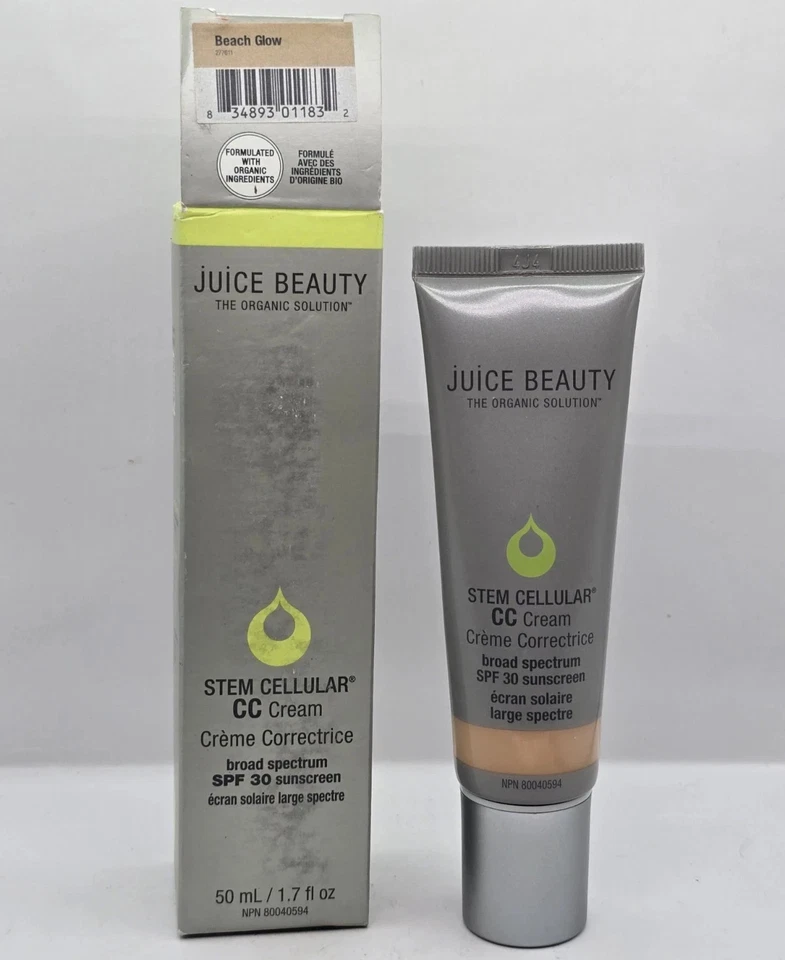 Crema Juice Beauty Stem Cellular CC FPS 30 ~ Beach Glow ~ 50 ml / 1,7 fl oz ~ NUEVA Foto 1 de 1