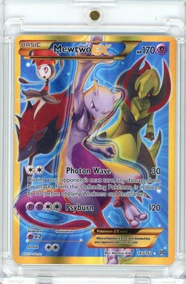 POKEMON BREAKTHROUGH MEWTWO EX 163/162 SECRET RARE FULL ART NM-LP - Image 1 of 2