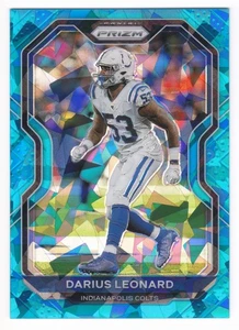 2020 Panini Prizm Darius Leonard #89 Blue Ice Prizm Refractor Parallel #/99 - Picture 1 of 2