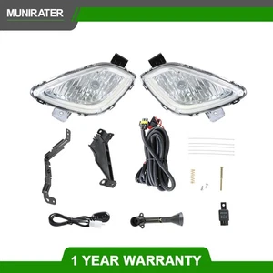 For 11-13 Hyundai Elantra 4-Dr Amber Lens Front Bumper Fog Light/Lamp W/Switch - Imagen 1 de 9