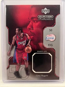 2002-03 Upper Deck  Ovation Authentics - Cory Maggette; Warm-Ups #CM-W - Picture 1 of 2