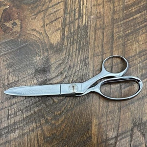 Vintage WISS CC7 Pinking Shears Zig Zag Scissors 7.5" Chrome USA - Picture 1 of 5