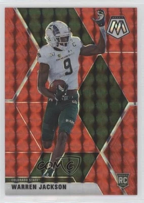 2021 Panini Mosaic Draft Picks Mosaic Red /99 Warren Jackson #39 - Image 1 of 2