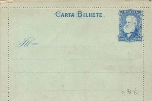 G021 Brazil unused postal stationery 100 Reis - Picture 1 of 2