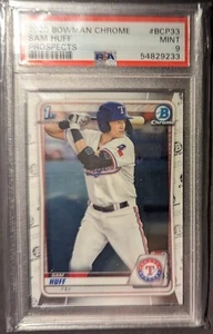 2020 Bowman Chrome Sam Huff #BCP33 Rangers PSA 9 - Picture 1 of 2