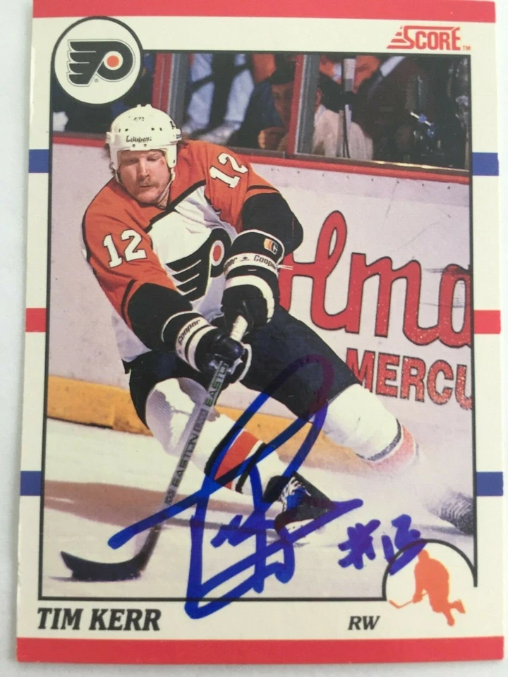 TIM KERR PHILADELPHIA FLYERS Autographed Signed 1990 SCORE CARD #177 - Image 1 of 1