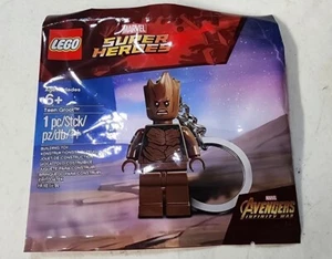 LEGO Marvel Guardians Of The Galaxy Avengers - Teen Groot Keychain - New Sealed - Picture 1 of 2