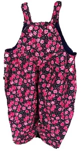 Vintage 3-6 Months Floral Bubble Corduroy Overalls - Picture 1 of 7