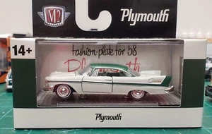 M2 MACHINES 1/64 1958 PLYMOUTH BELVEDERE R78 WHITE COMBINED SHIPPING - Picture 1 of 4