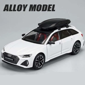 1/24 Audi RS6 Avant Station Wagon Alloy Racing Car Model Diecast Metal Toy Gift - Picture 1 of 32