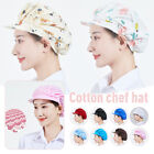 Womens Elastic Chef Hat Food Catering Kitchen Baker Cook Hair Cap Brim Cotton