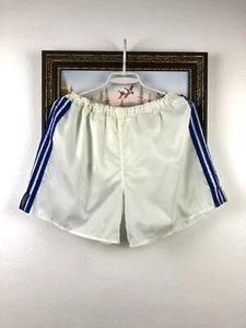 Pantalones Cortos Adidas De Colección Años 90 de Nylon Blancos Atléticos Correr Para Hombres Raro Hype Talla L - Imagen 1 de 13