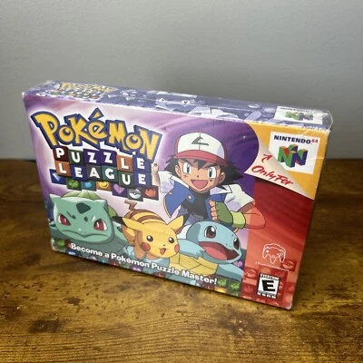 Pokemon Puzzle League (Nintendo 64, 2000) BRAND NEW FACTORY SEALED - RARE - Image 1 of 4