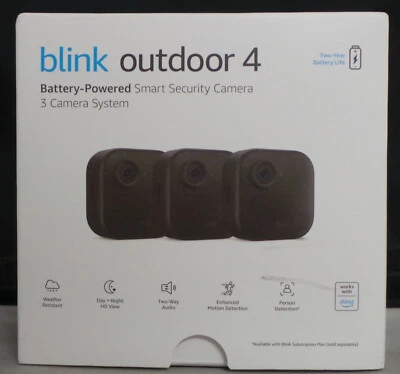 Blink Outdoor 4 - Smart Security 3 Camera System Kit (4th Gen) - SEALED! - Image 1 of 4