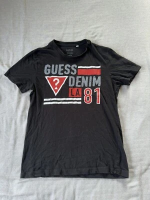 Camiseta Guess Denim Jeans Para Hombre Talla M Negra Foto 1 de 4