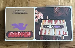 Vintage 1975 Backgammon Board Game Classic Strategy By S And R Games Sealed - Picture 1 of 4