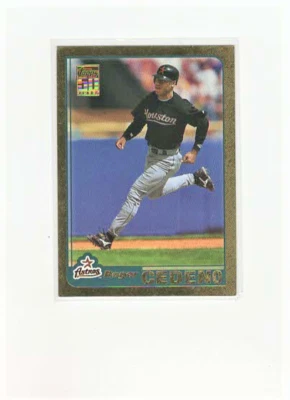 2001 Topps GOLD #3 Roger Cedeno /2001 - Houston Astros  - Imagem 1 de 2