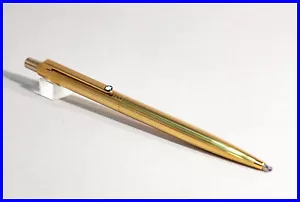MONTBLANC SlimLine Ball Point Pen with Push-Mechanism in GOLD with two stars - Picture 1 of 6