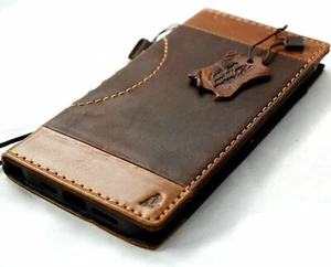 Genuine Leather Case for Samsung Galaxy Note 10 Plus Hand made Cover Book Wallet - Picture 1 of 9