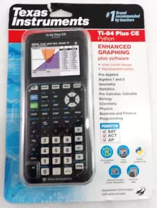 Texas Instruments TI-84 Plus CE Python Enhanced Graphing Calculator Black - Picture 1 of 5