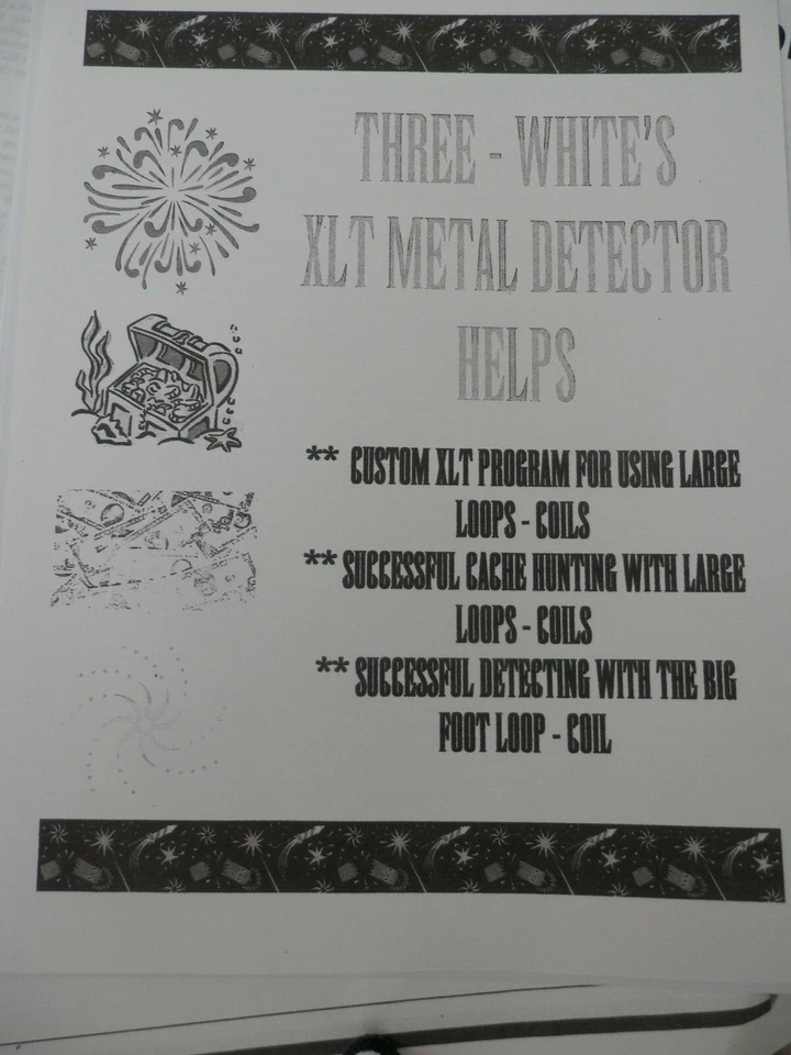 DETECTOR DE METAIS 3 BRANCO XLT AJUDA GRANDE LOOP, CACHE CAÇA LG. LOOP, PÉ GRANDE - Imagem 1 de 1