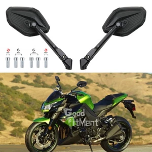 For Kawasaki Z1000 Z900 Z750 Z650 ZH2 ER6N ER6F Motorcycle Rearview Side Mirrors - Picture 1 of 10