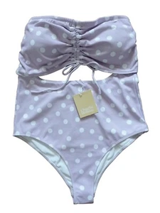 Charlie Holiday Swimsuit Women XL /14 Swimwear One Piece Swimming Suit Lilac - Bild 1 von 7