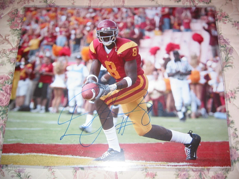 Dwayne Jarrett USC Trojans Fútbol FIRMADO 16x20 Foto Certificado de Autenticidad! Foto 1 de 1