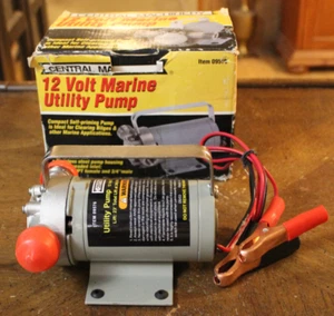 Central Machinery 12 V 240 GPH Utility Marine Pumpe #09576 selbstansaugend Edelstahl - Bild 1 von 15