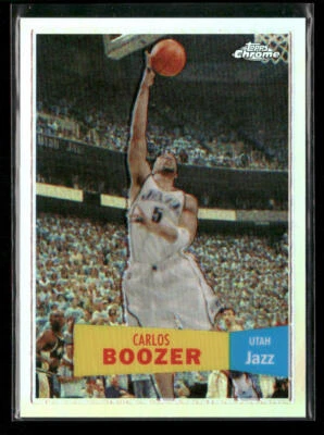 2007-08 Topps Chrome #64 Carlos Boozer 1957-58 Variations Refractors #/999 - Image 1 of 2