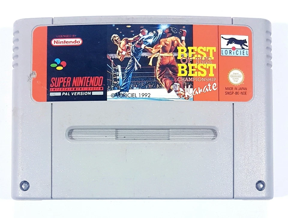 1992 LORICEL Super Nintendo BEST OF THE BEST CHAMPIONSHIP KARATE PAL Kick Boxing - Bild 1 von 1