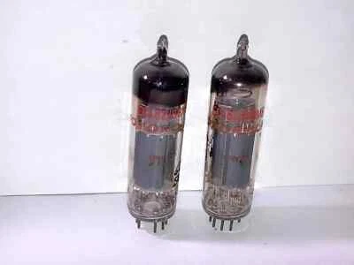 Tubos Mullard Blackburn 6BM8 ECL82, par, probado, códigos coincidentes Foto 1 de 3