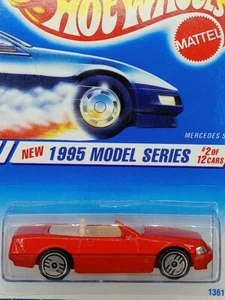 New Hot Wheels 1995 Model Series #2 of 12 Cars Red Mercedes SL #13610 Diecast - Picture 1 of 3
