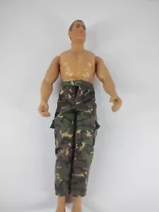 Figura de acción Gi Joe Hasbro 1992 escala 12" 1/6 marrón cabello ojos sueltos usada - Imagen 1 de 8