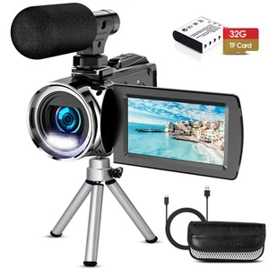 Videokamera Camcorder 4K 48MP 30FPS Video Recorder 18X Digital Zoom Kamera Re... - Bild 1 von 8