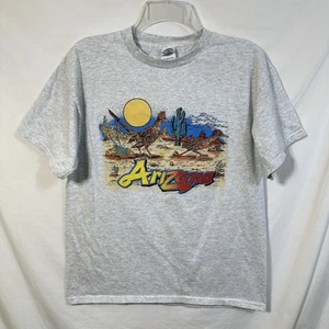 Vintage Arizona Road Runner Desert Tee Medium T-Shirt Tourist Cactus Souvenir M - Picture 1 of 8