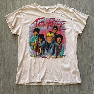 Camiseta Rosa XL Hecha Usada Tom Petty & The Heartbreakers Free Fallin Destroyed - Imagen 1 de 3