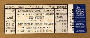 2011 TED NUGENT I STILL BELIEVE TOUR DTE DETROIT CONCERT TICKET STUB 130 - Picture 1 of 2