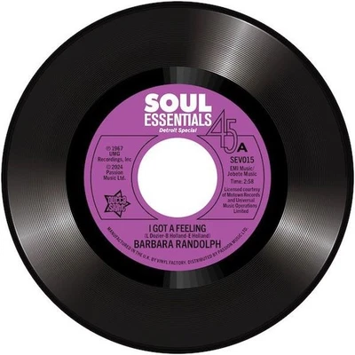 BARBARA RANDOLPH I Got A Feeling / My Love Is..- New Northern Soul 45 *Listen 7" - Image 1 of 4