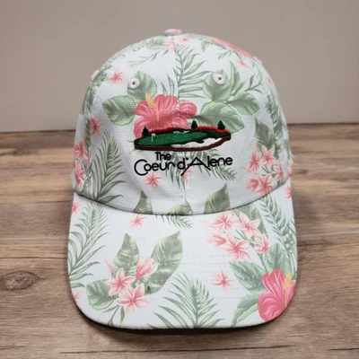 Gorra Coeur D'Alene Correa Trasera Para Hombre Blanca Floral Golf Imperial Estampado Tropical Foto 1 de 4