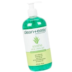 Clean + Easy Aloe Vera Gel for After Wax Care, Soothes Irritated Skin,... - Picture 1 of 4