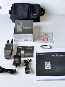 Garmin Rino 650t FRS/GMRS Radio & Touchscreen GPS Navigator - Full Bundle PLUS! - Picture 1 of 9