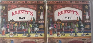 Coasters Unlimited 6 Pack Robert's Bar Beverage Coasters Pulpboard Lot of 2 - Picture 1 of 4