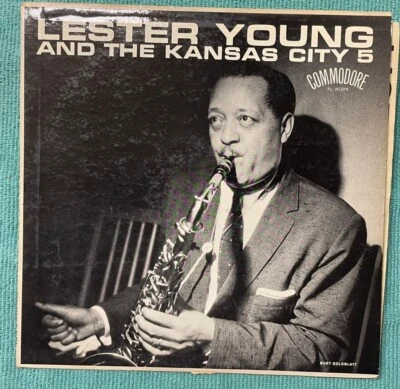 Lester Young And The Kansas City Five LP Commodore FL 30,014 Burt Goldblatt Foto 1 de 4
