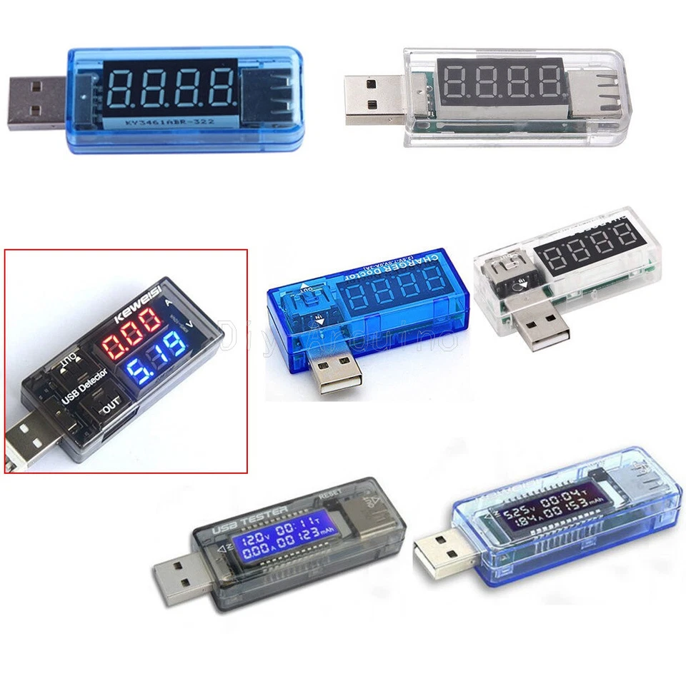 USB Ladegerät Doktor Spannung Messer Strommessgerät Amp Volt Tester Detektor NEU - Bild 1 von 1
