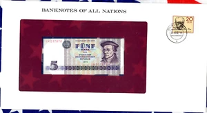 *Banknotes of All Nations GDR East Germany 1975 5 Mark UNC P 27a IH017878 - Picture 1 of 2