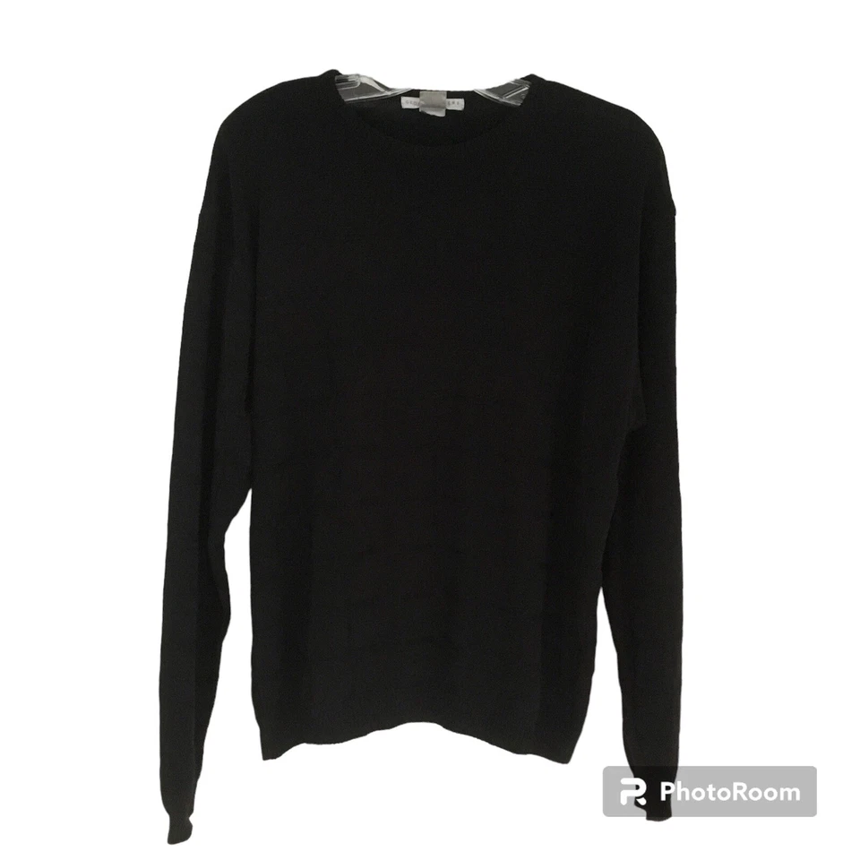 Geoffrey Beene Black Crew Neck Pullover Knit Sweater Men’s Large - Image 1 of 4