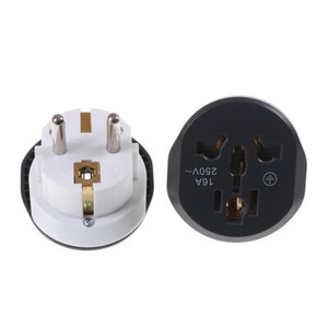 16A Universal EU Travel Adapter Euro Converter UK US AU to EU AC Socket Plug hf