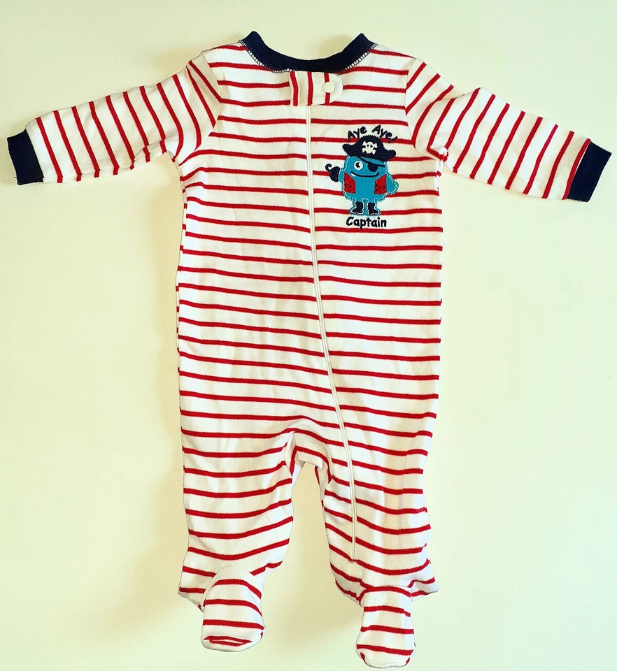 Garanimals пират капитан ребенка младенца хлопок спальное место ножки пижамы новый  - Изображение 1 из 1